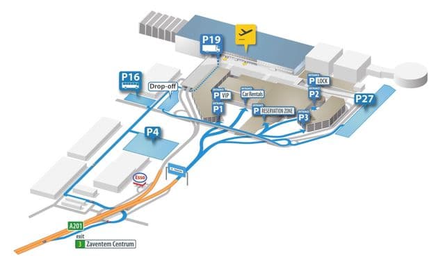 Brussels airport terminal map